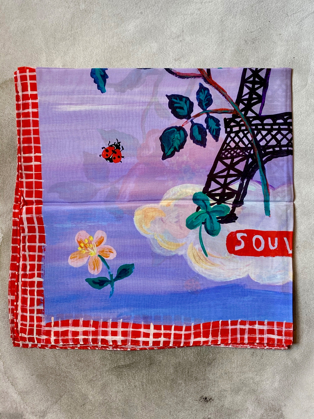 Nathalie Lete "Paris" Silk Scarf