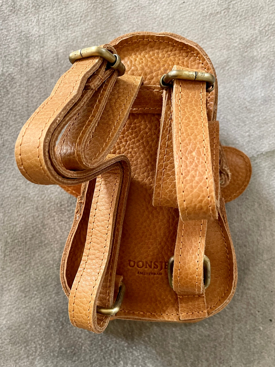 Donsje Little Leather "Gingerbread" Backpack