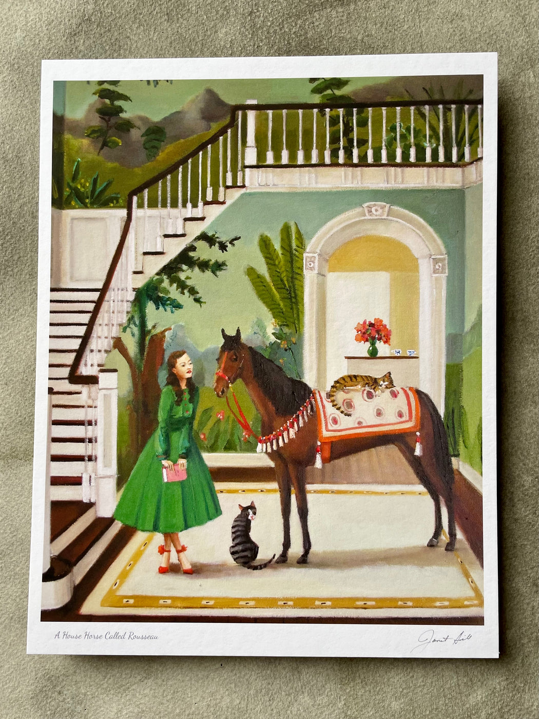 "A House Horse Called Rousseau" by Janet Hill