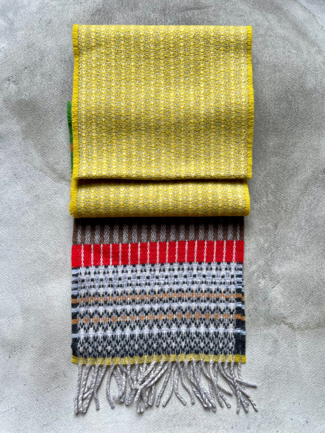 Wallace Sewell "Kyoto" Merino Wool Scarf - Yellow