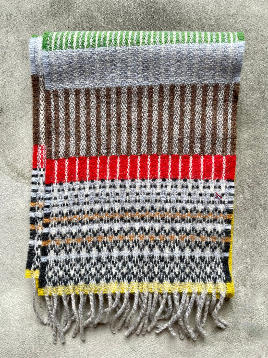Wallace Sewell "Kyoto" Merino Wool Scarf - Yellow