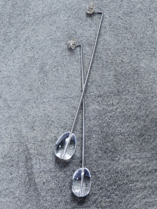 We Are Ancients Long Quartz Earrings