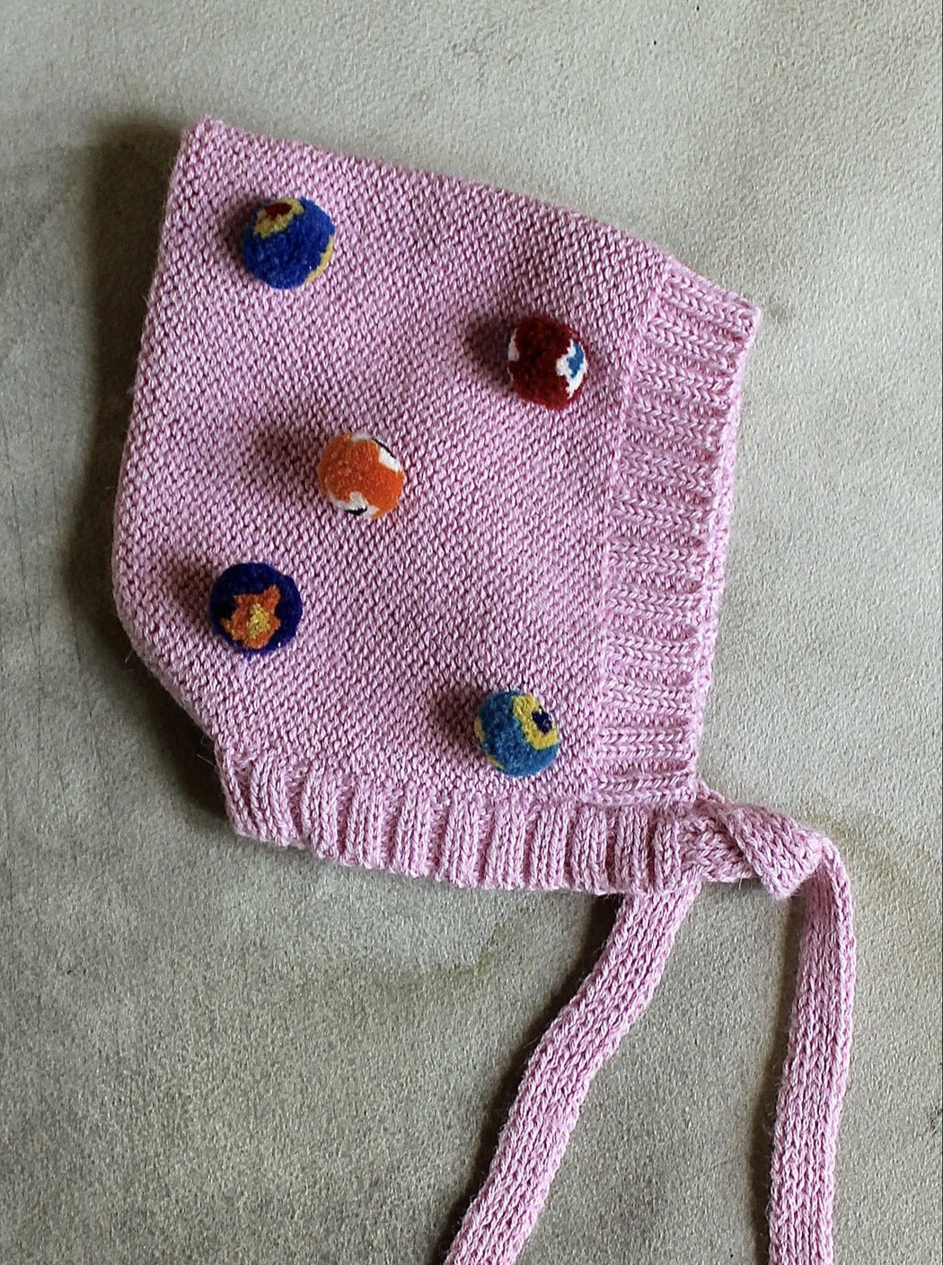 Cabbages & Kings Alpaca Pom Pom Bonnet - Pink