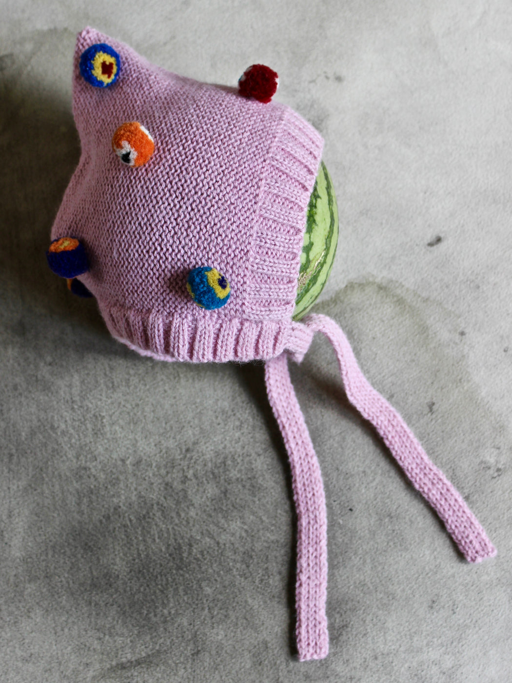 Cabbages & Kings Alpaca Pom Pom Bonnet - Pink