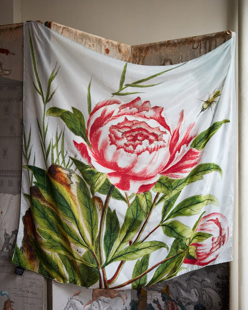 "Peony" Silk Scarf by John Derian