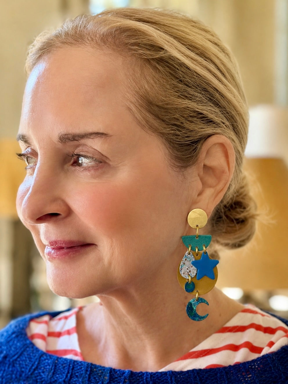 Sibilia "Universe" Brass Earrings