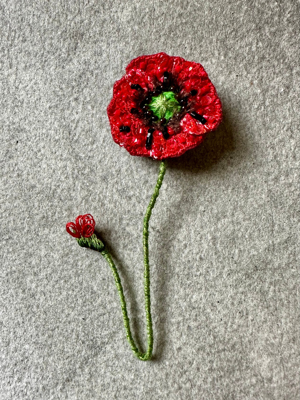 "Shirley Poppy" Brooch by Trovelore