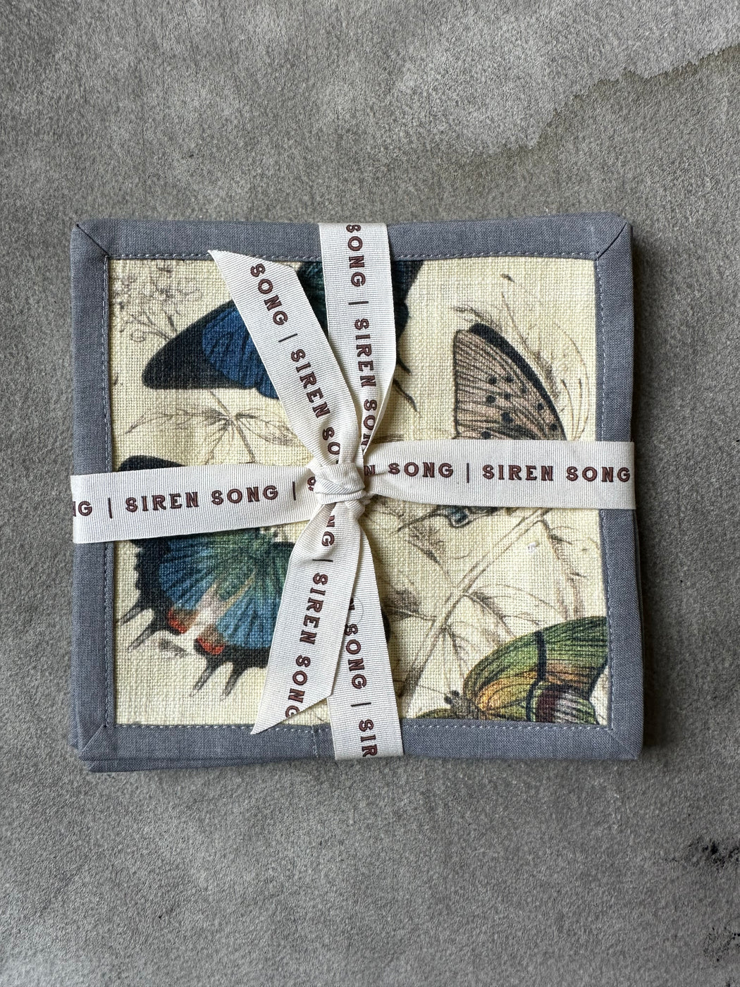 "Butterfly"" Cocktail Napkins by Siren Song
