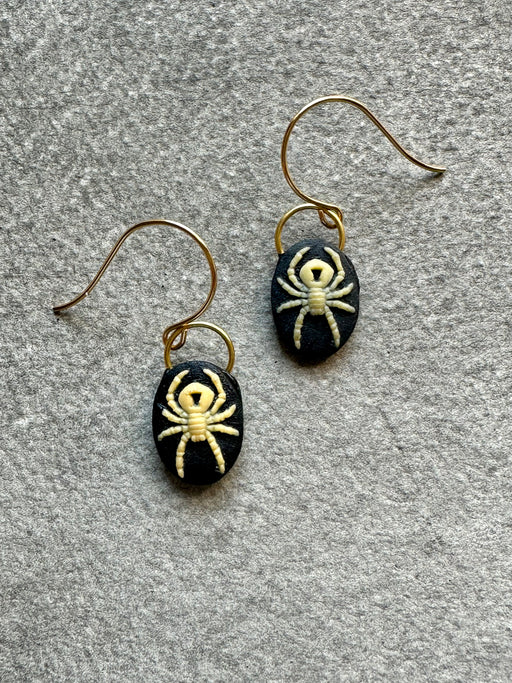 "Spider" Earrings by Gay Isber