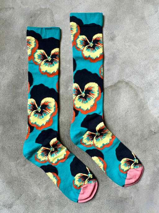 "Pansies" Socks by Bonne Maison