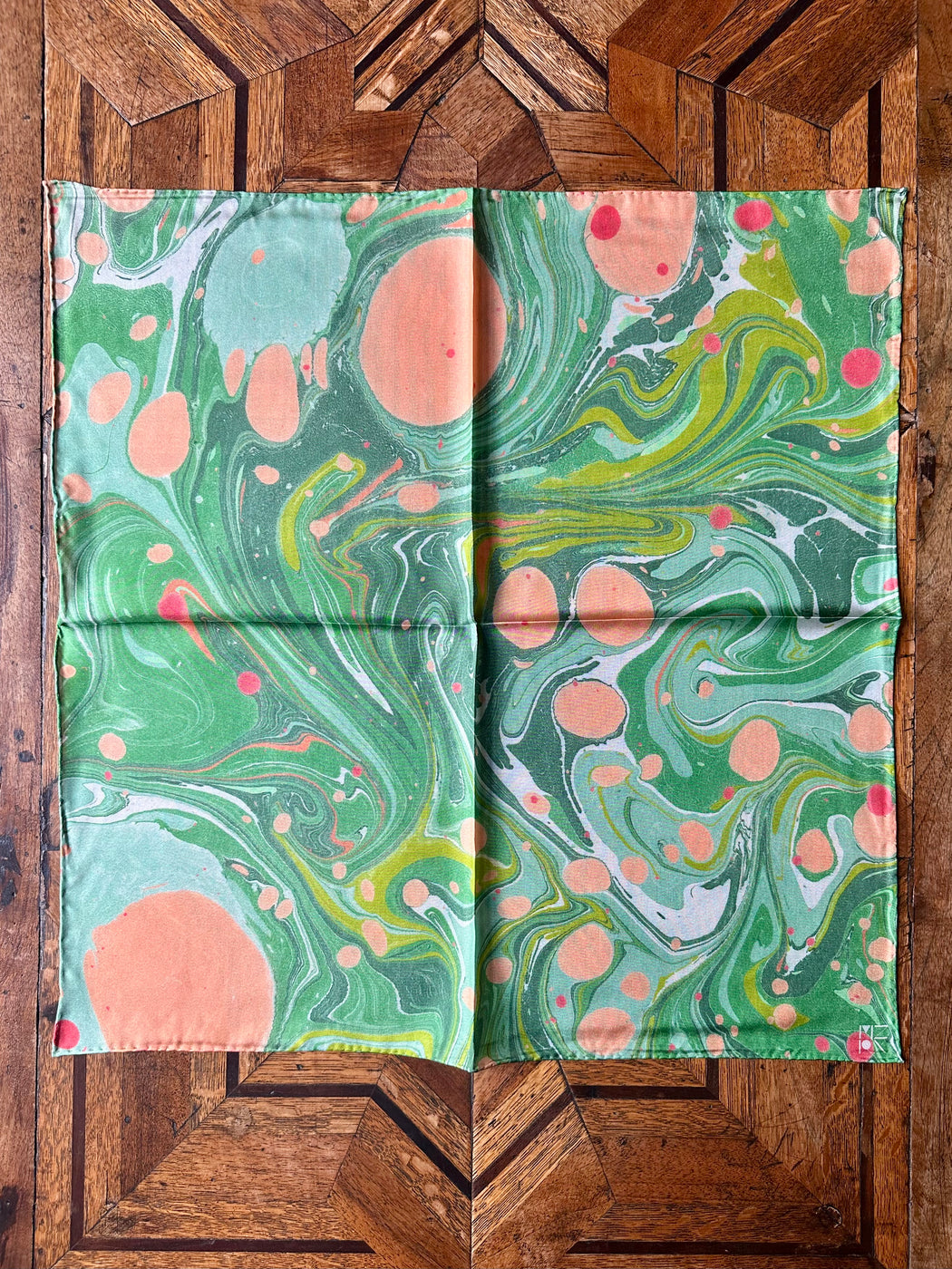 Silk Scarf by Mercedes Rex - Greens