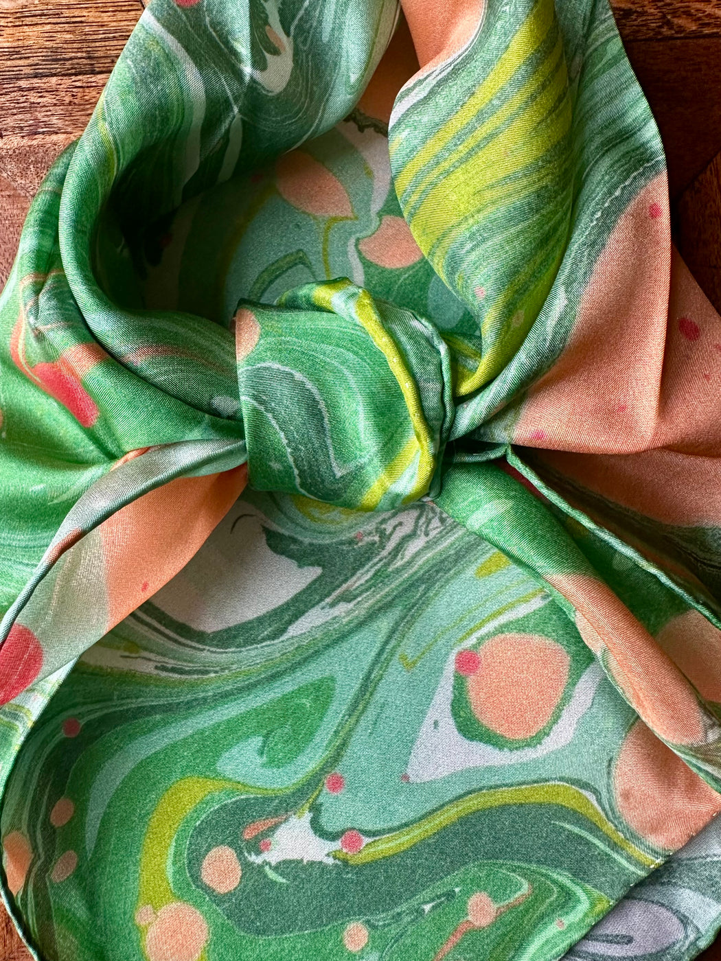 Silk Scarf by Mercedes Rex - Greens
