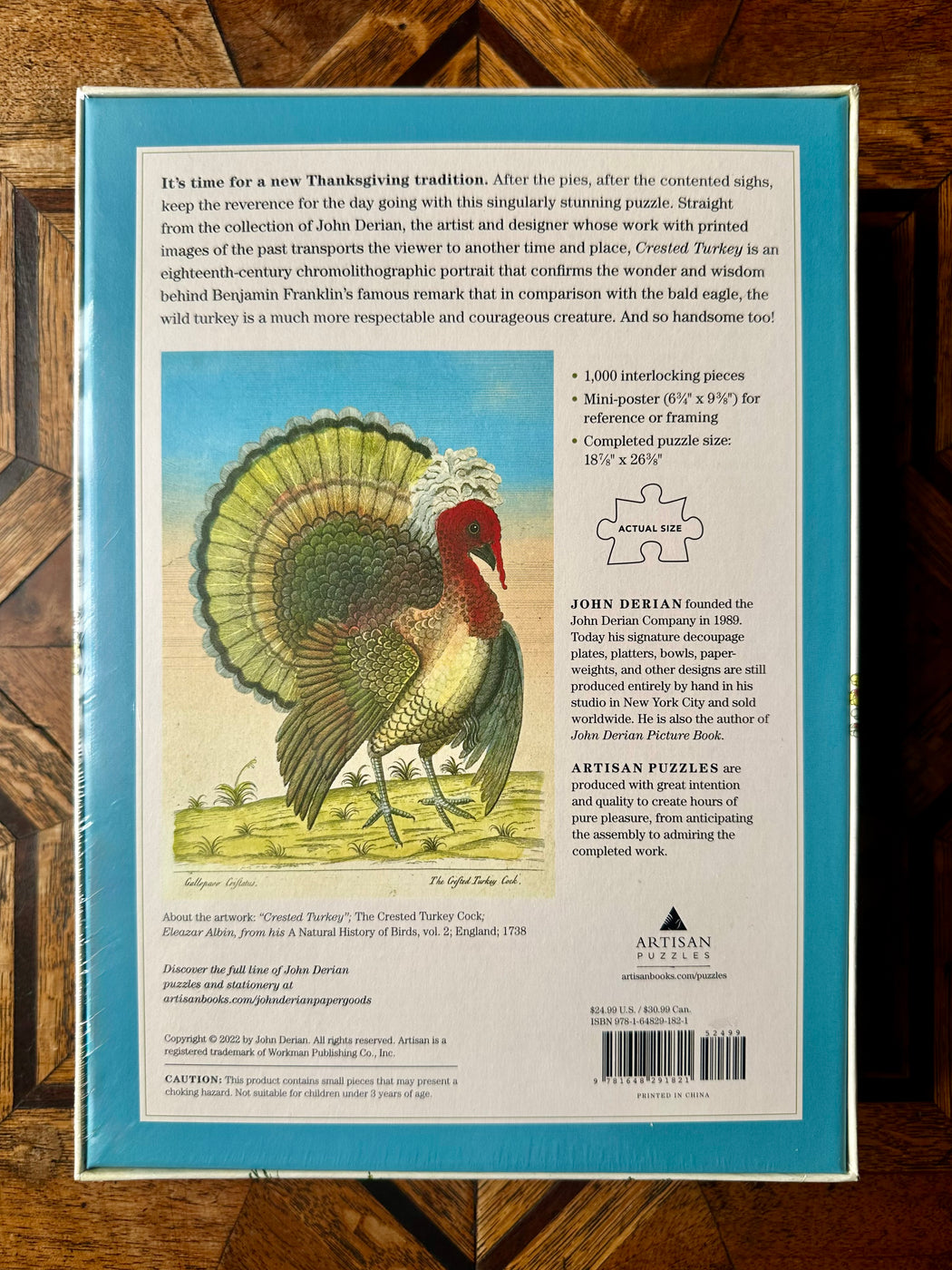 John Derian "Crested Turkey" Puzzle