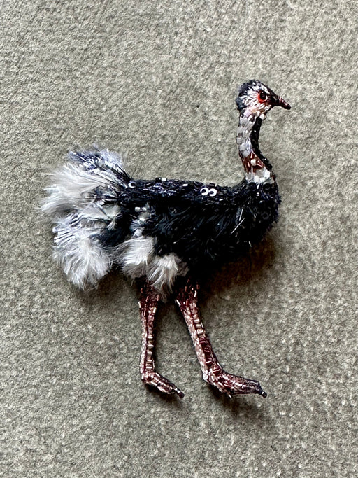 "Ostrich" Brooch by Trovelore