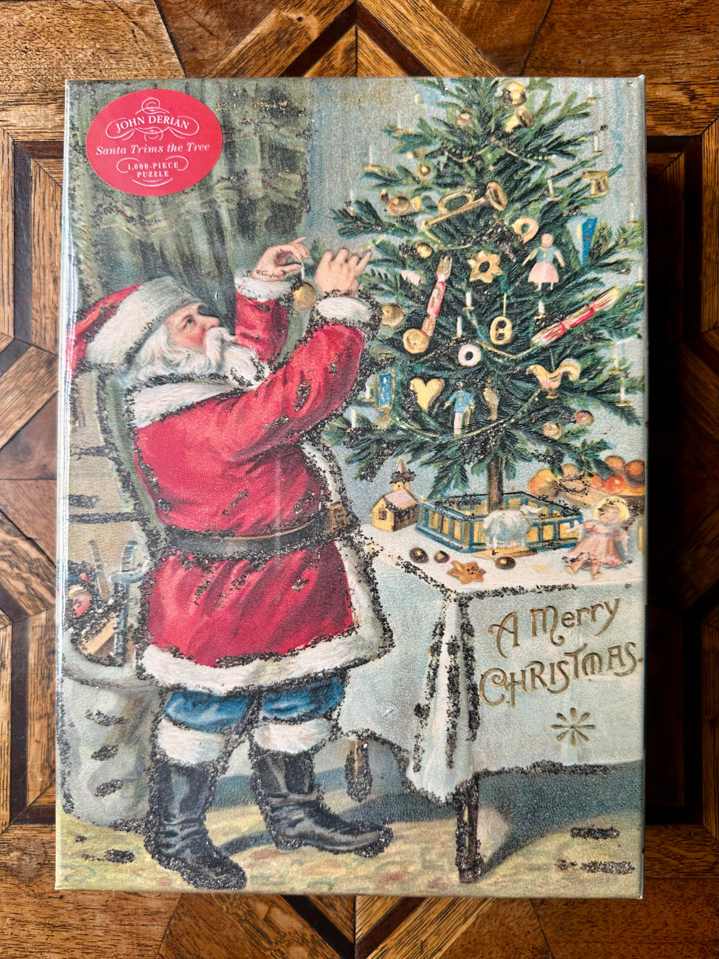 John Derian "Santa Trims the Tree" Puzzle
