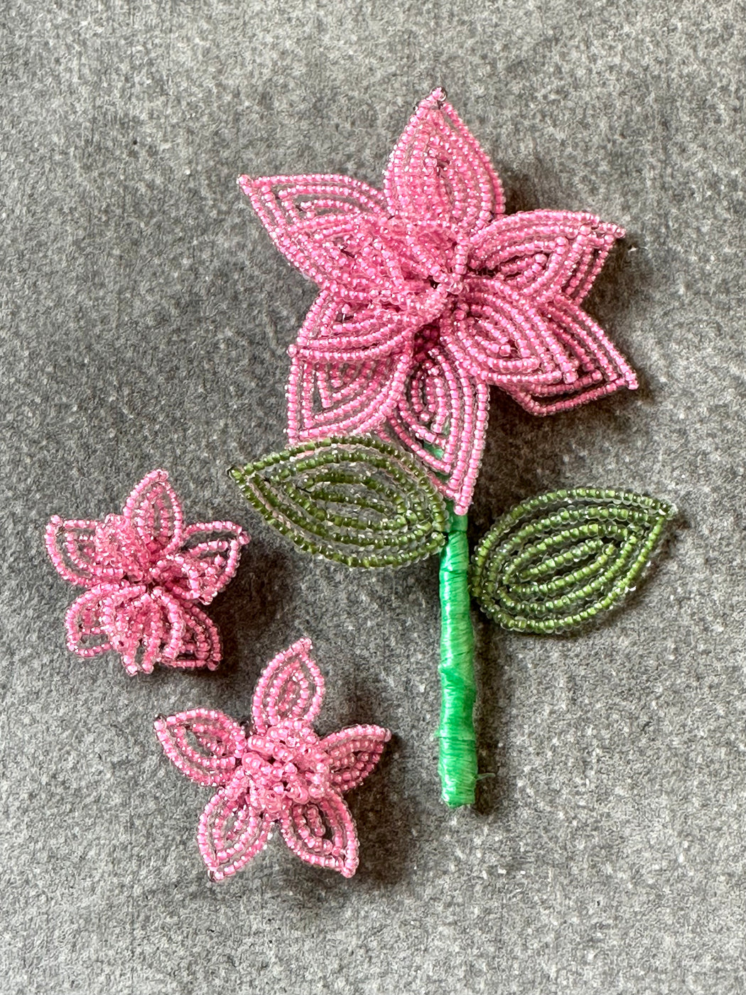 Vintage Flower Brooch and Earrings