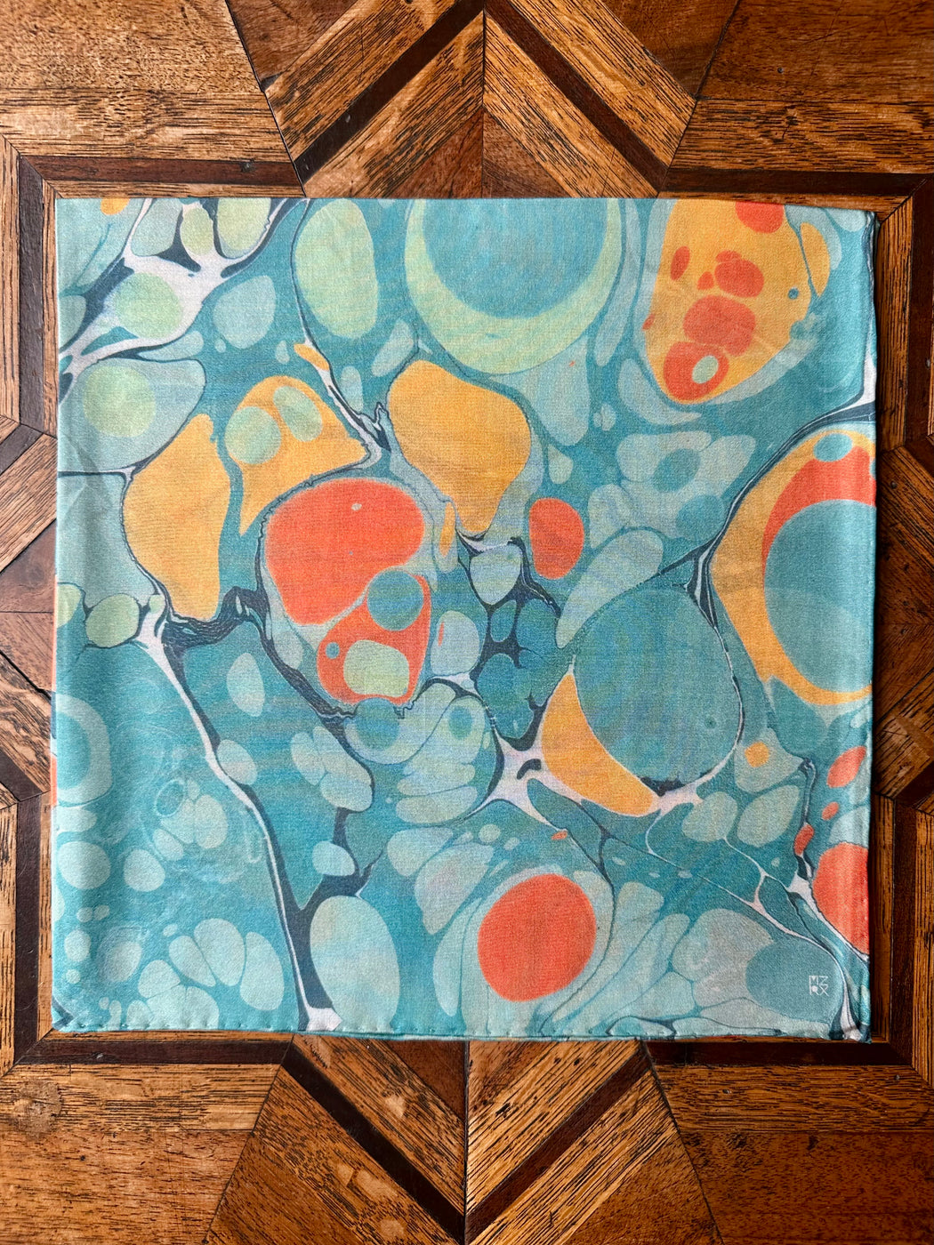 Silk Scarf by Mercedes Rex - Blues