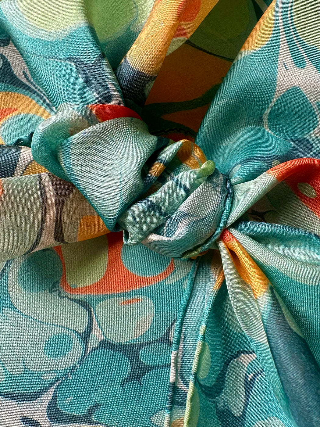Silk Scarf by Mercedes Rex - Blues