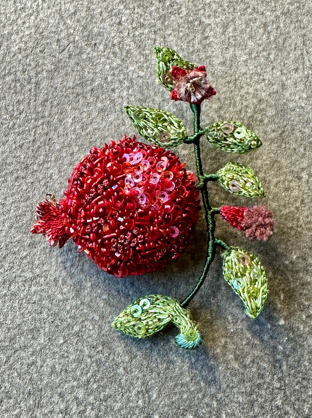 "Pomegranate" Brooch by Trovelore
