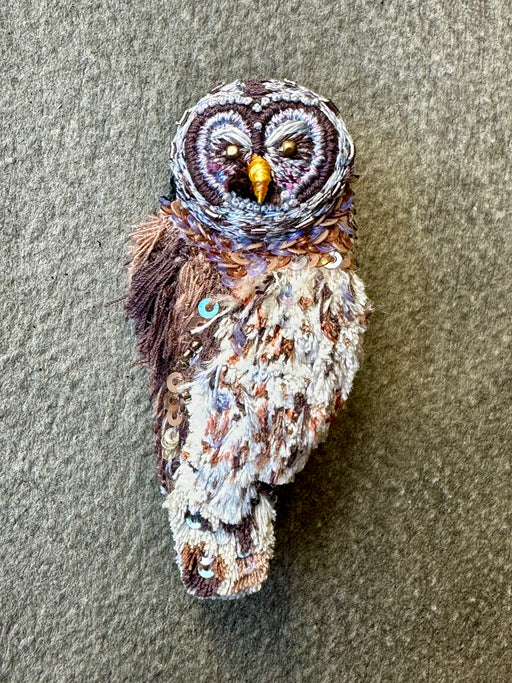 "Hoot Owl" Brooch by Trovelore