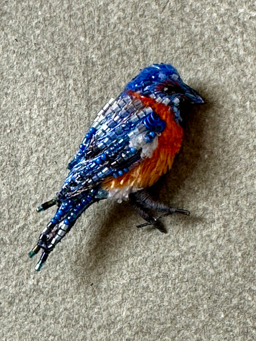 "Eastern Bluebird" Brooch by Trovelore