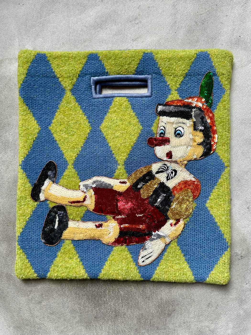 "Pinocchio" Knitting Bag by Timmy Tan