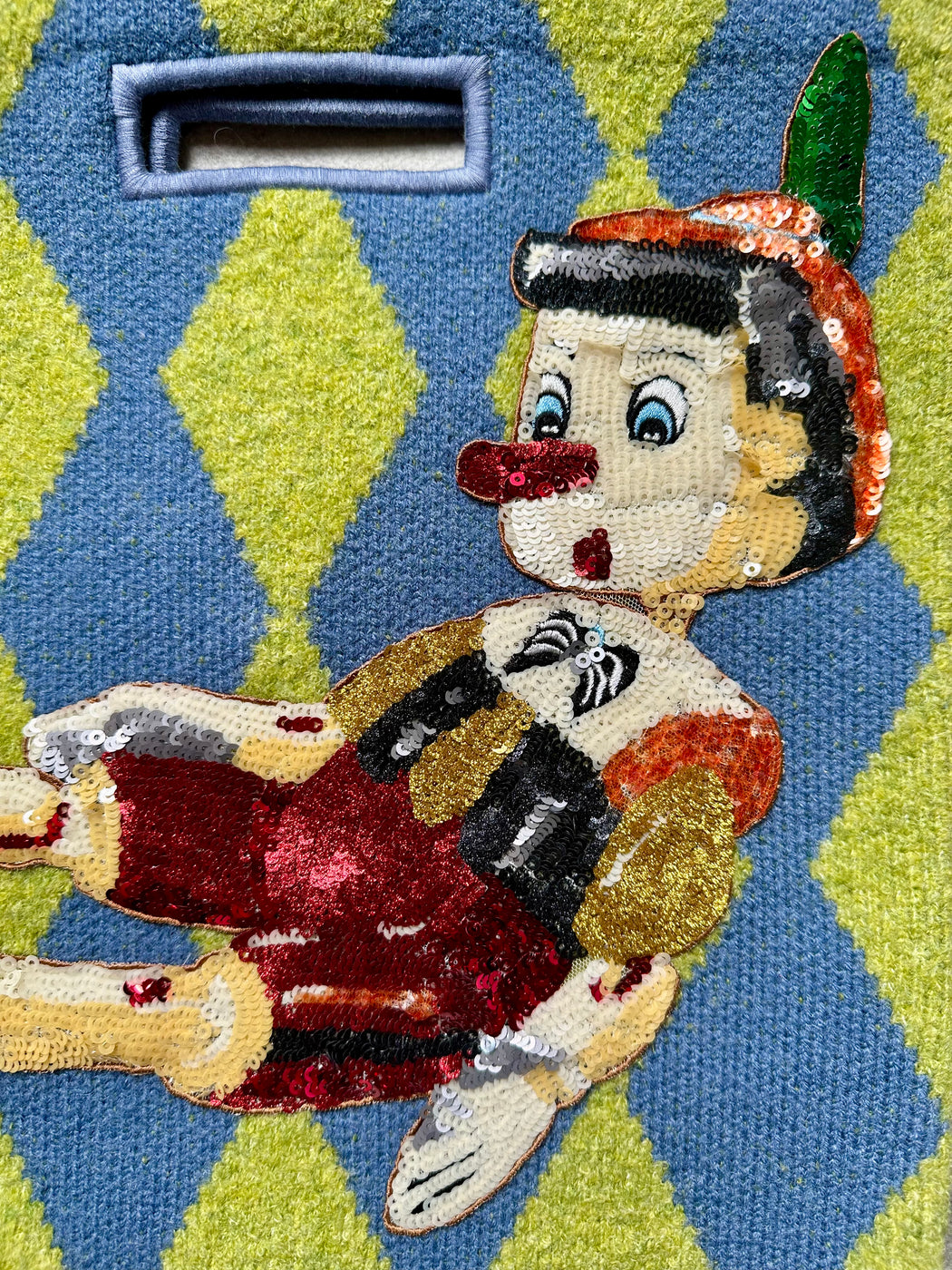 "Pinocchio" Knitting Bag by Timmy Tan