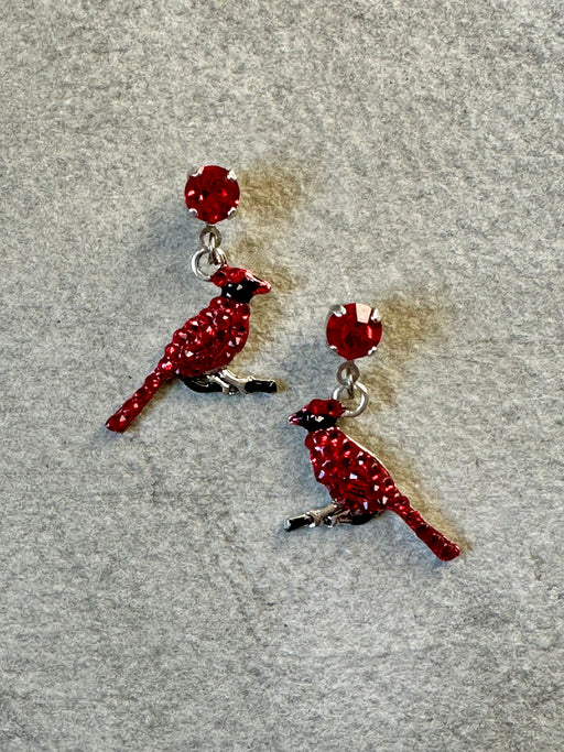 "Cardinal" Earrings by Anne Koplik