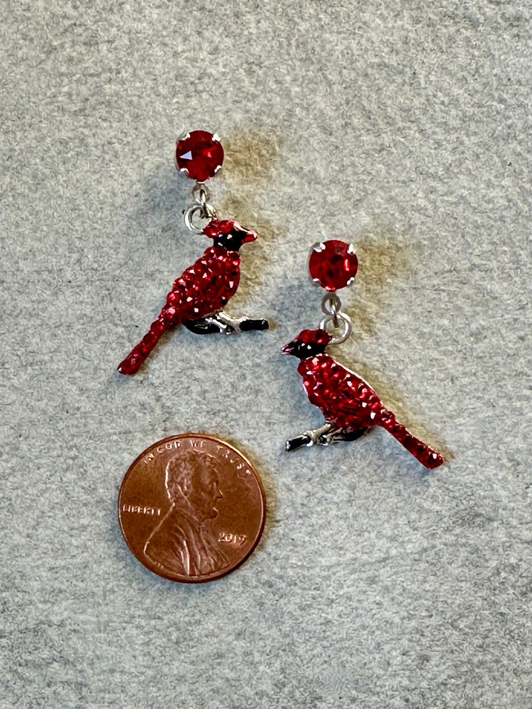 "Cardinal" Earrings by Anne Koplik