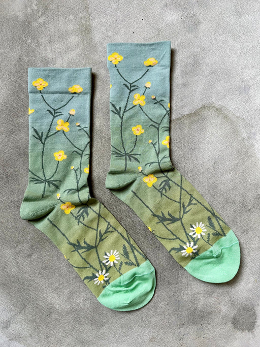 "Buttercups & Daisies" Socks by Bonne Maison