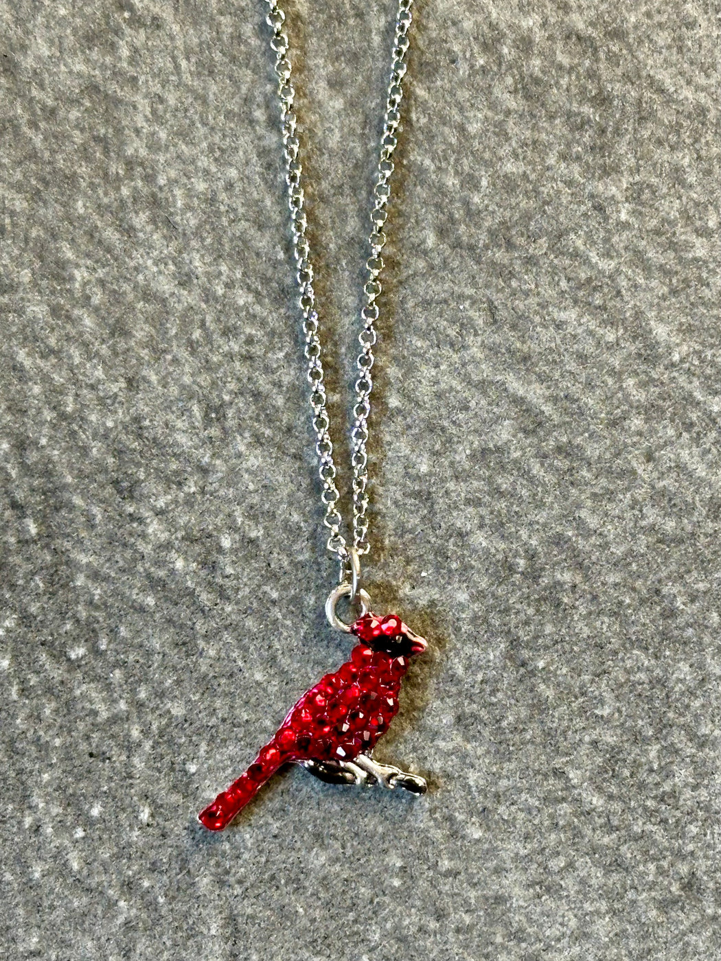 "Cardinal" Pendant by Anne Koplik