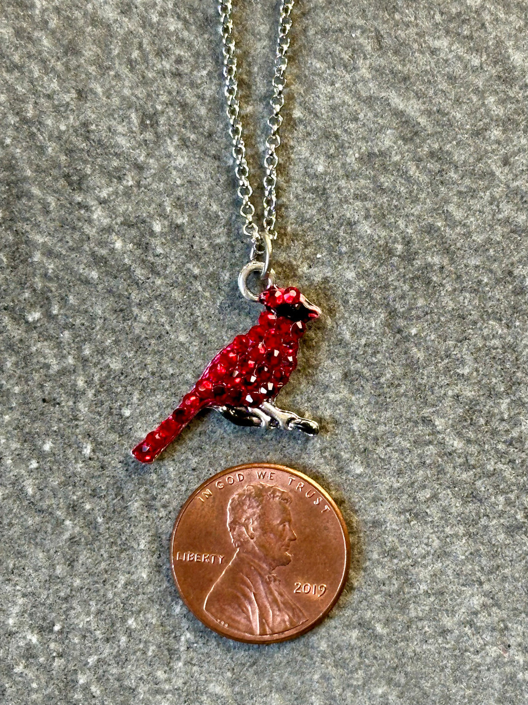 "Cardinal" Pendant by Anne Koplik