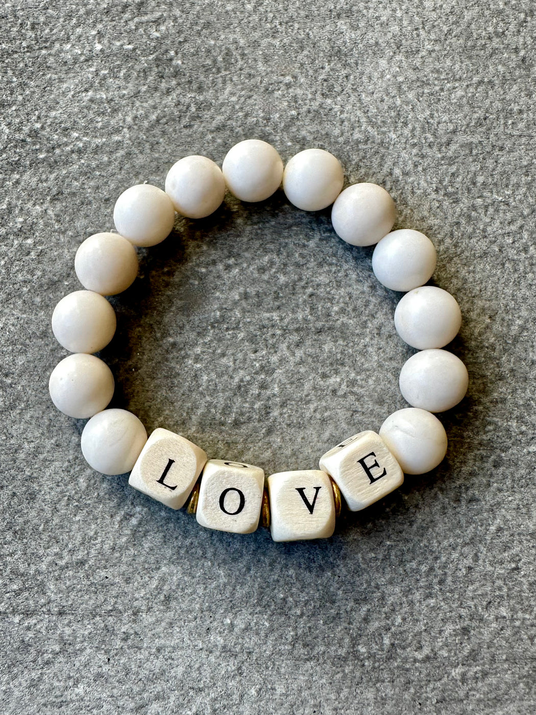 Sandrine France "Message" Bracelet: Love