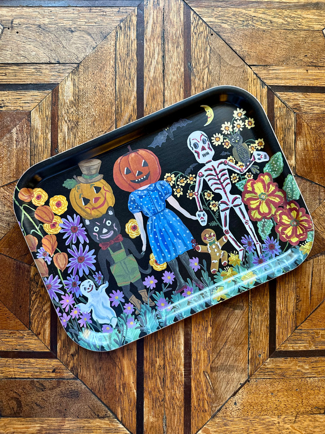 Nathalie Lete "Halloween" Small Birchwood Tray