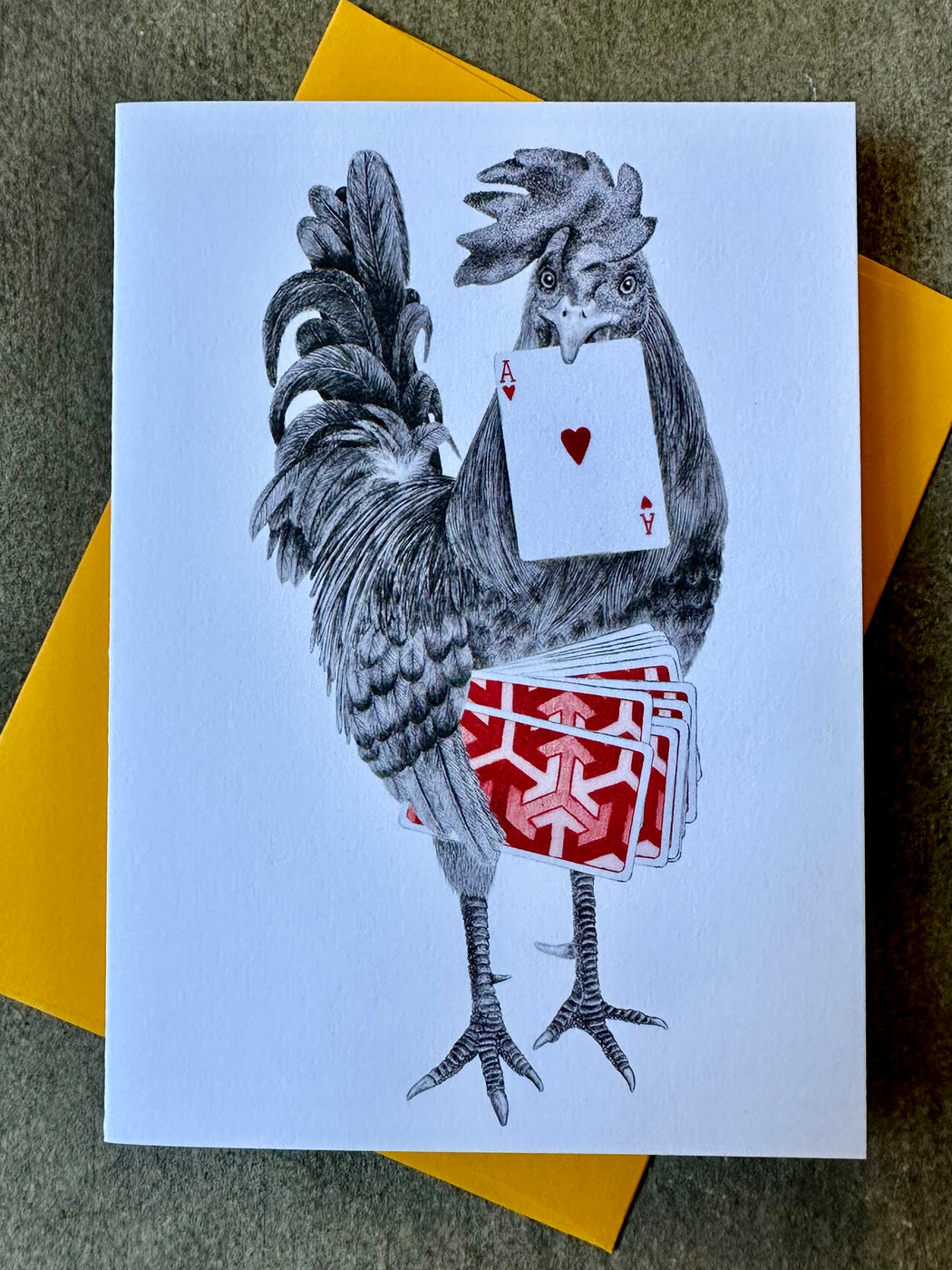 "Petey Duval Rooster" Card
