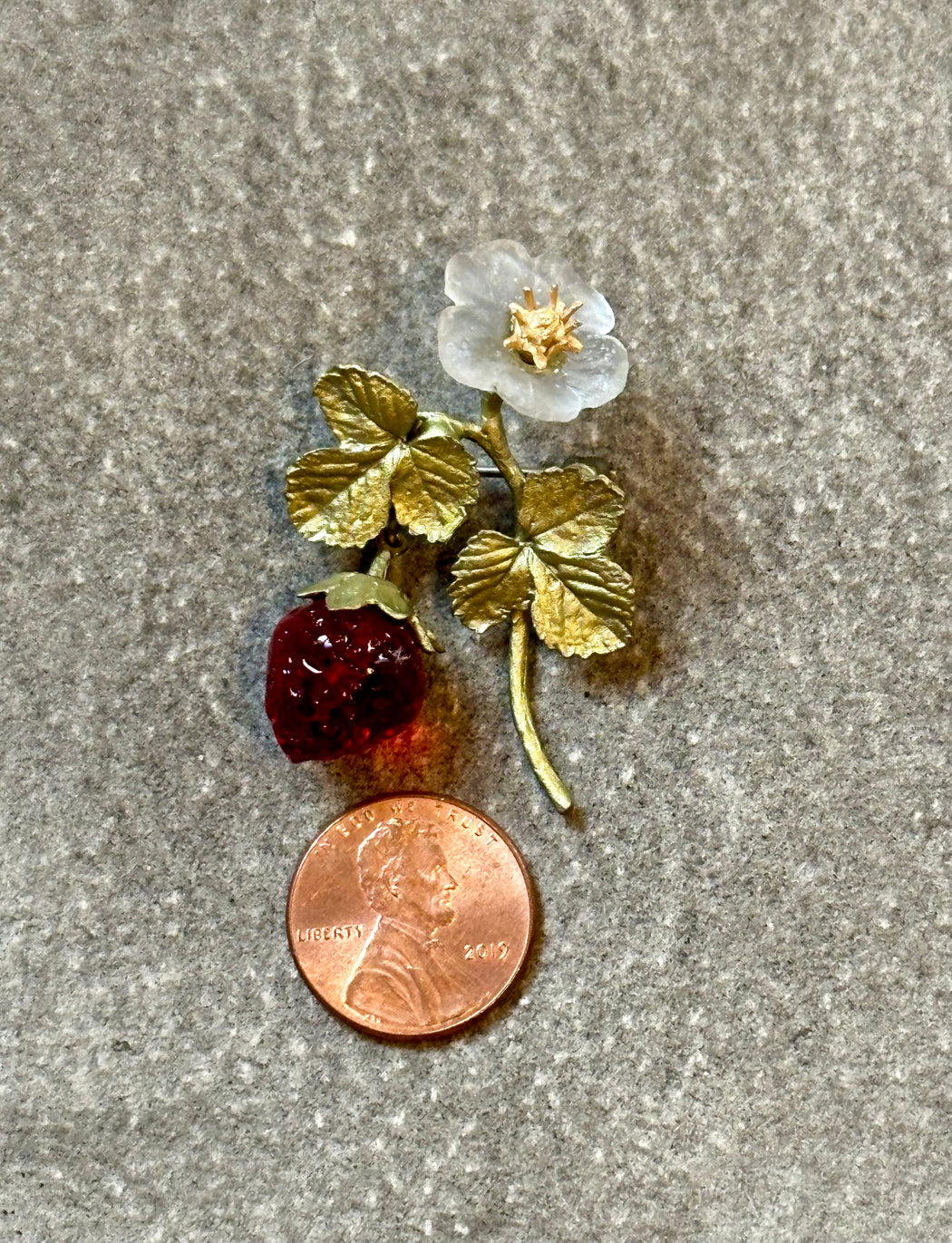 "Strawberry" Brooch