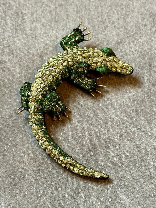 "Crocodile" Brooch by Trovelore