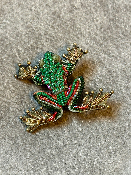 "Flying Frog" Brooch by Trovelore