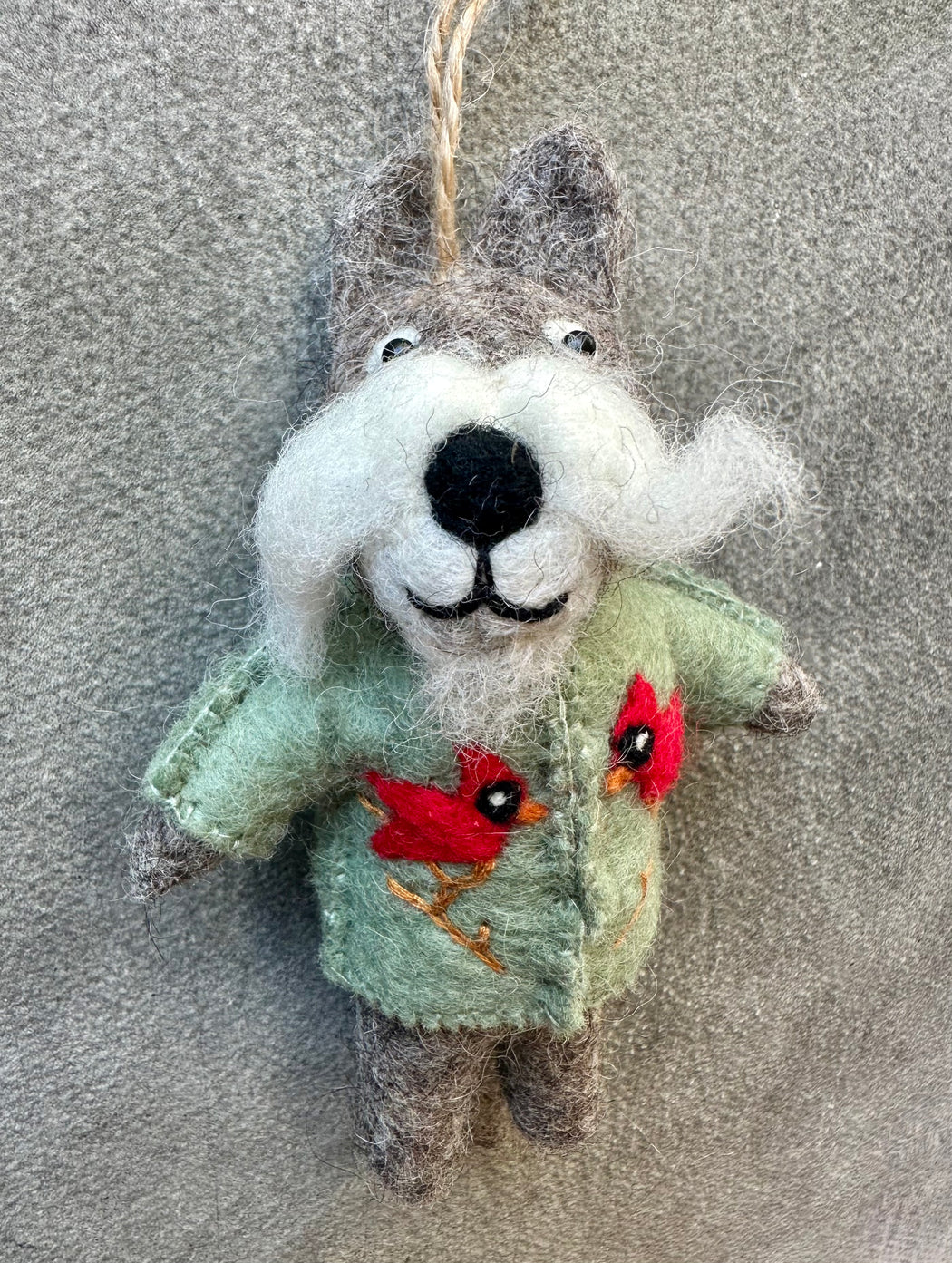 Felted "Goat" Ornament
