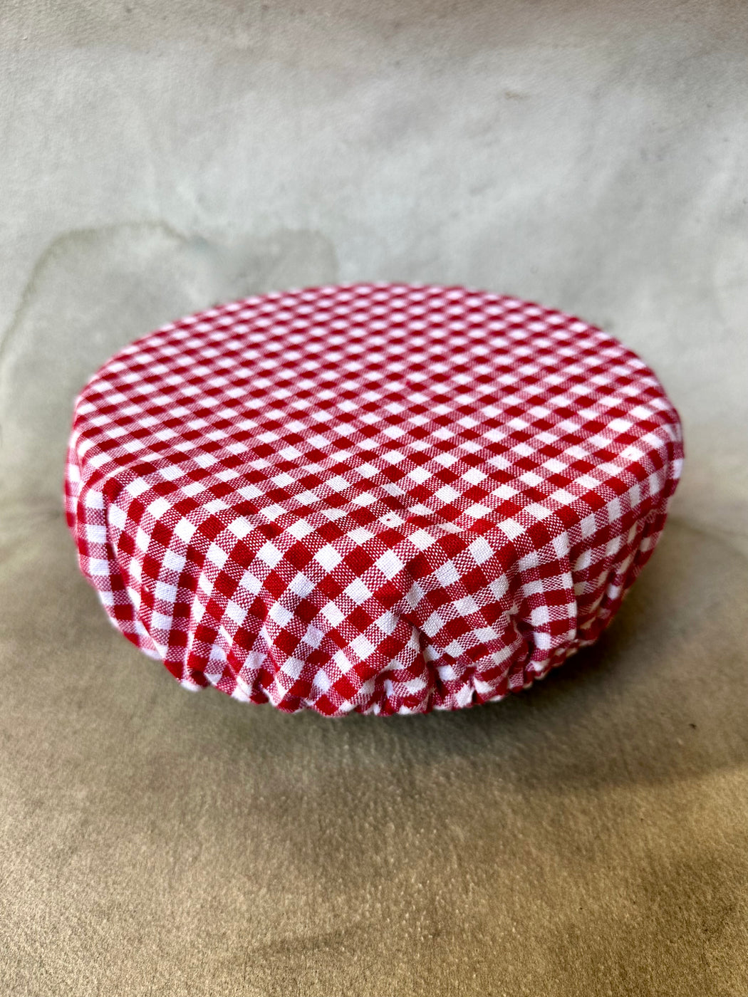 Red Gingham Bowl Covers