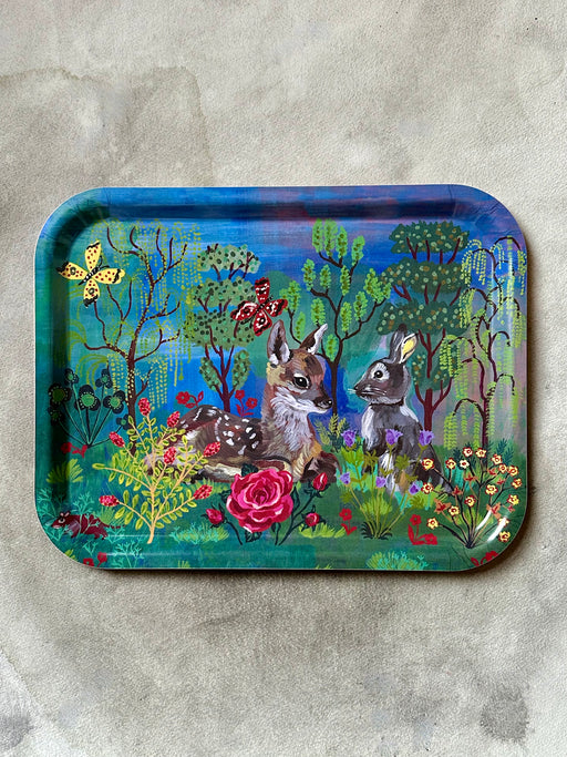 Nathalie Lete "Friends in the Meadow" Birchwood Tray