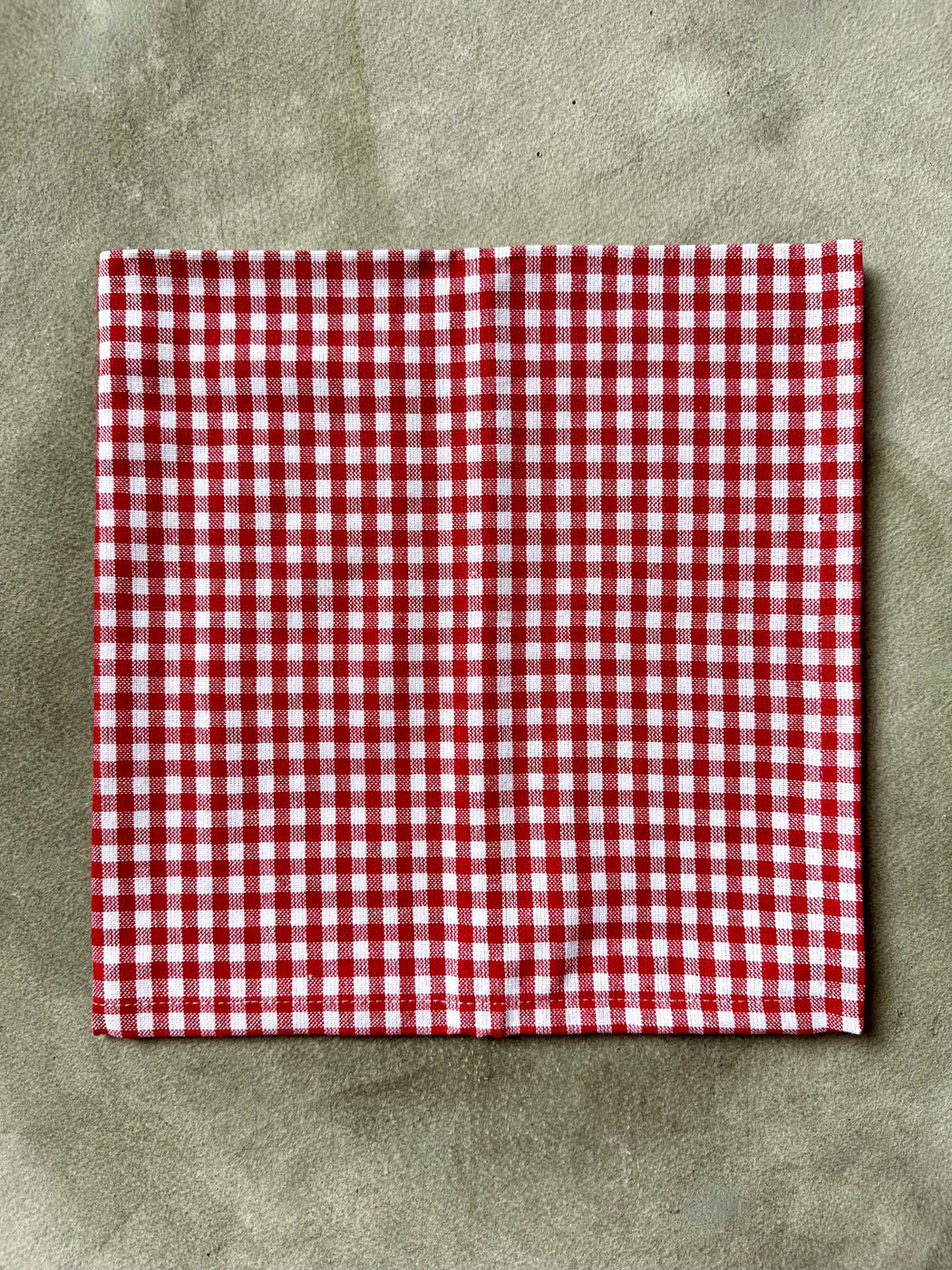 Red Gingham Cotton Napkins