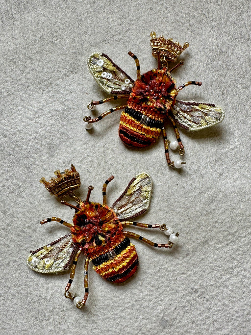 "Royal Bee" Earrings by Trovelore