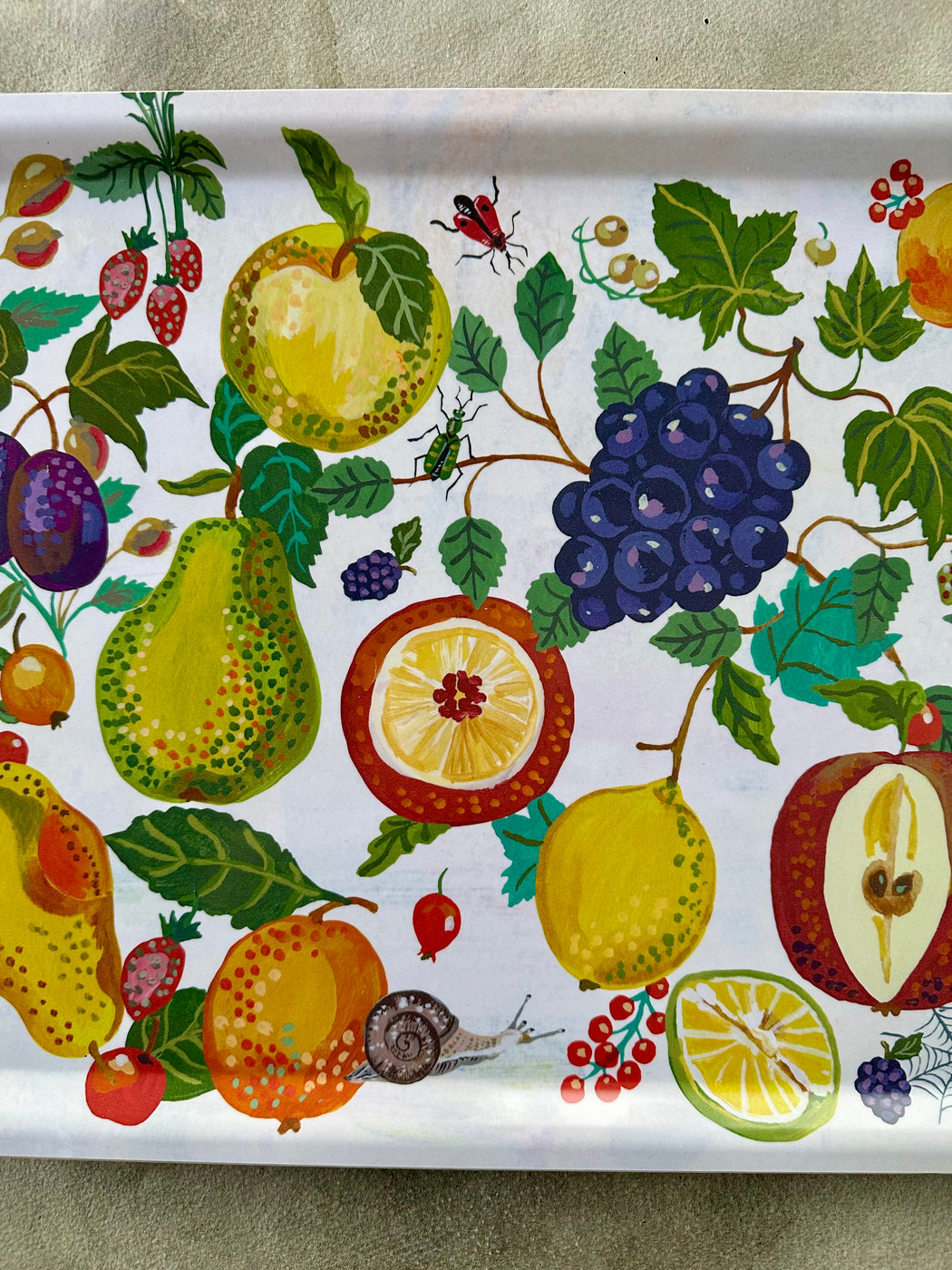 Nathalie Lete "Fruits" Birchwood Tray