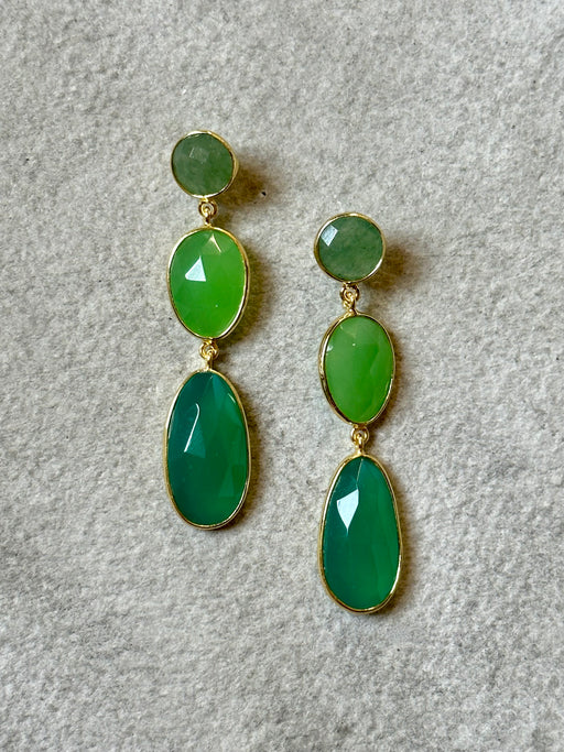 "Fresh Greens" Drop Earrings