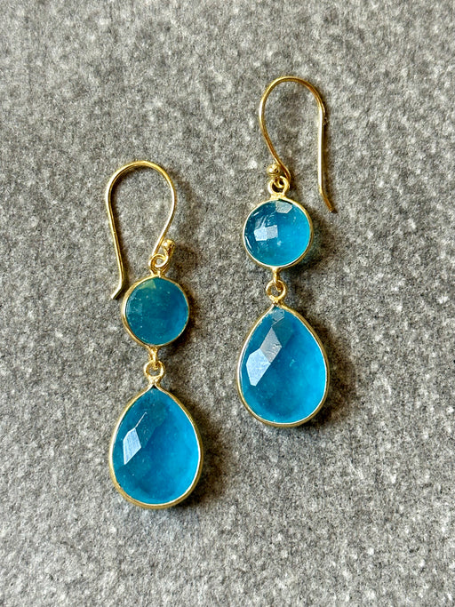 "Blue Jade" Drop Earrings