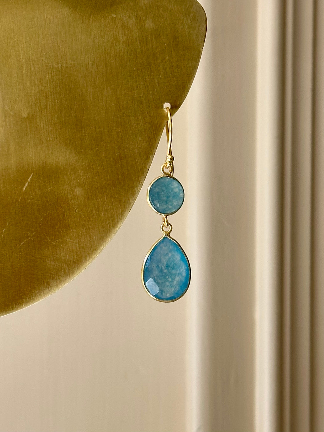 "Blue Jade" Drop Earrings
