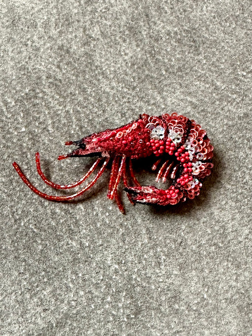 "Shrimp" Brooch by Trovelore