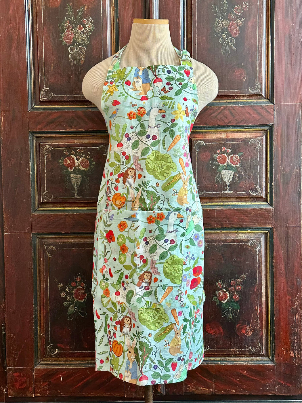 "In The Garden" Linen Apron