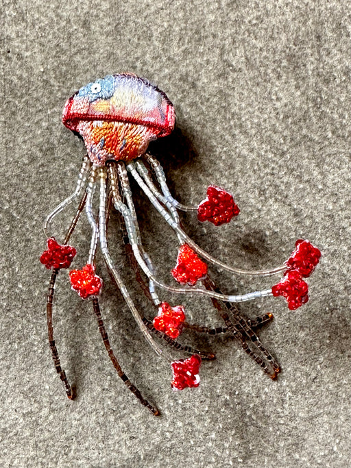 "Sea Nettle Jellyfish" Brooch by Trovelore